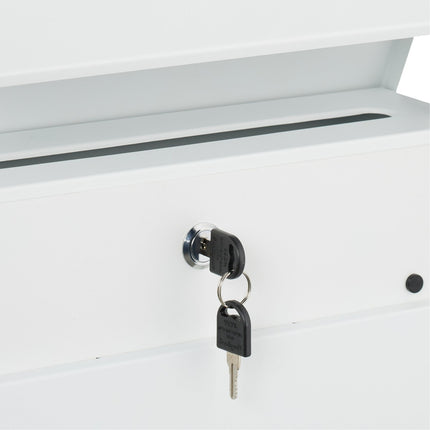Letterbox with Newspaper Tube – Wall-Mounted, Iron