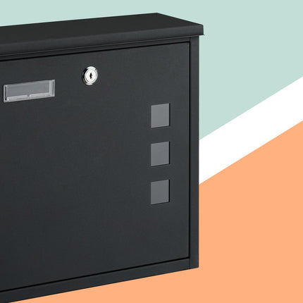Letterbox with Viewing Window – Wall-Mounted, Iron, C4 Slot