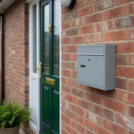 Letterbox with Wide Slot, Powder-Coated Metal