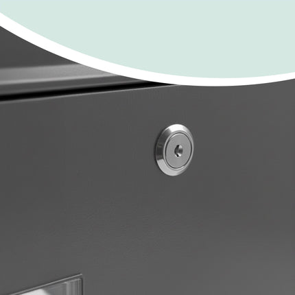 Letterbox with Wide Slot, Powder-Coated Metal