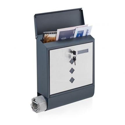 Letterbox with newspaper compartment