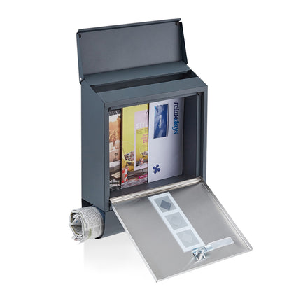 Letterbox with newspaper compartment