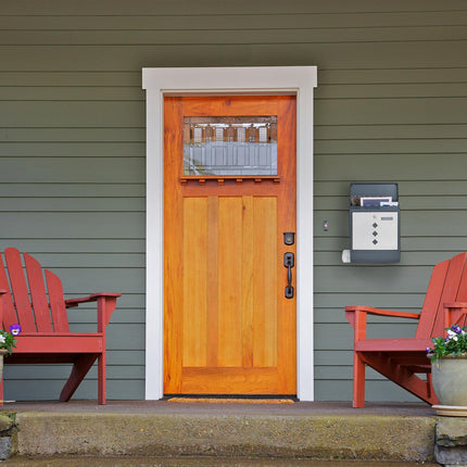 Letterbox with newspaper compartment