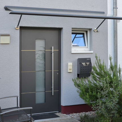 Letterbox with newspaper holder