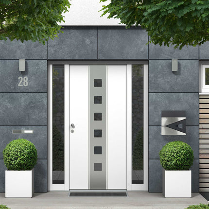 Letterbox with newspaper holder