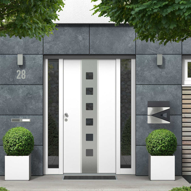 Letterbox with newspaper holder