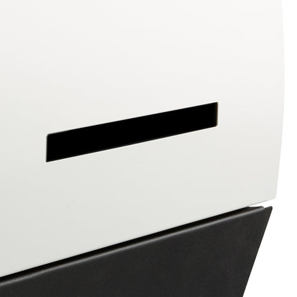 Letterbox with newspaper holder