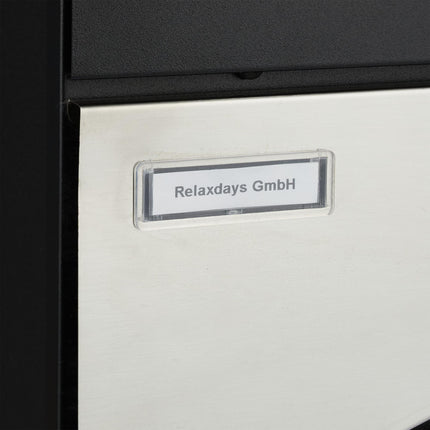 Letterbox with newspaper holder