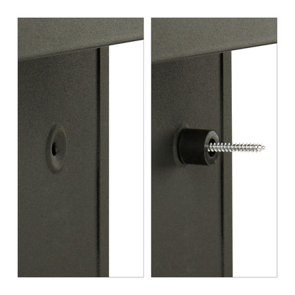 Letterbox with newspaper holder
