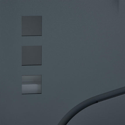 Letterbox with newspaper holder anthracite grey