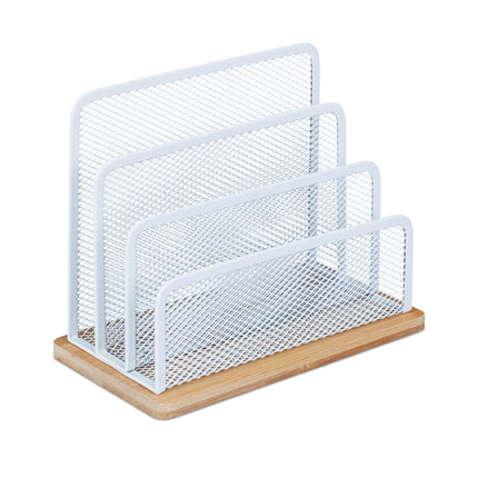 Letter holder Metal &amp; Bamboo