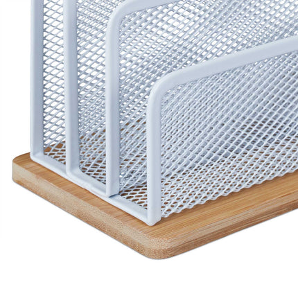 Letter holder Metal &amp; Bamboo