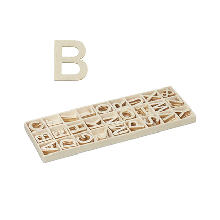 Letter set in wood 162 pcs.