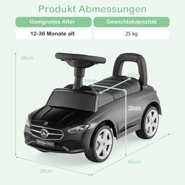 Licensed Ride-On Toy Car with Steering Wheel & Storage