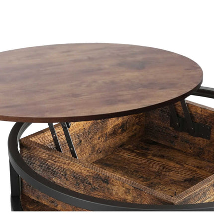 Lift-Top Coffee Table, Height-Adjustable Storage