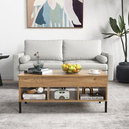 Lift-Top Coffee Table, Pneumatic Lift, Hidden Storage