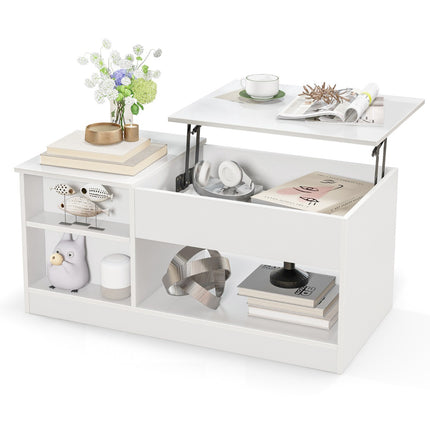 Lift-Top Coffee Table With Storage, Pneumatic Gas Lift