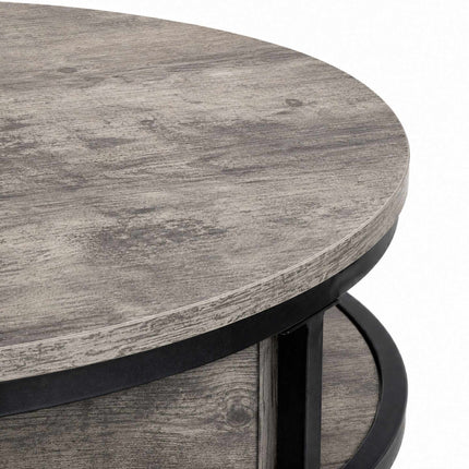 Lift-Top Coffee Table with Storage, Wood-Effect Finish