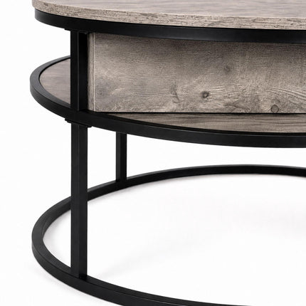 Lift-Top Coffee Table with Storage, Wood-Effect Finish