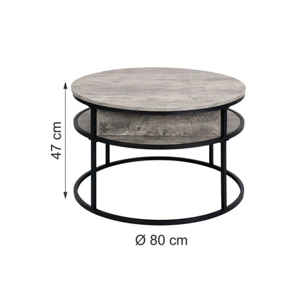 Lift-Top Coffee Table with Storage, Wood-Effect Finish