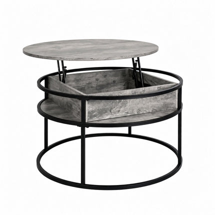 Lift-Top Coffee Table with Storage, Wood-Effect Finish