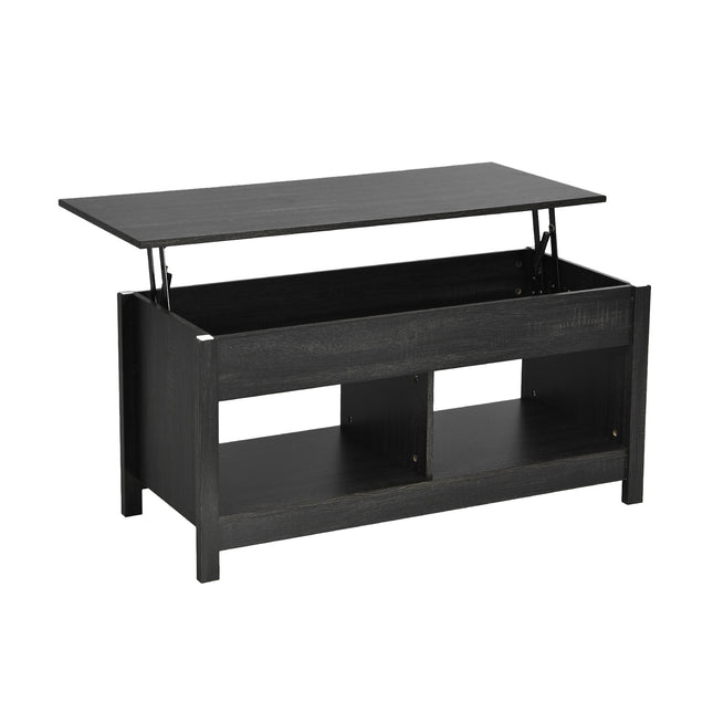 Lift-Top Storage Coffee Table, 109 cm, Black