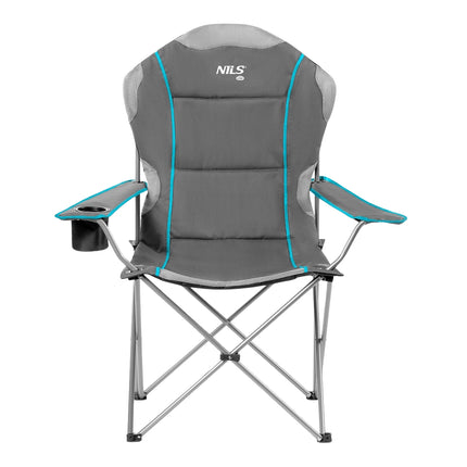 Light Gray Folding Camping Chair, Portable and Durable