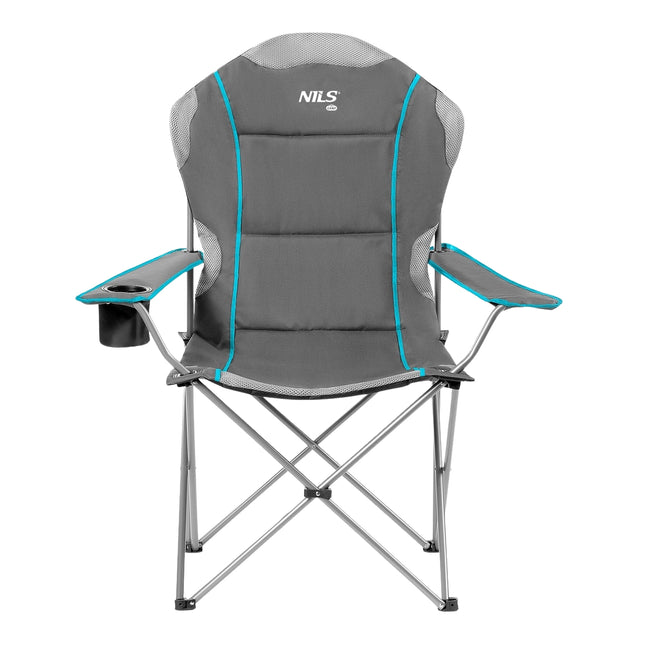 Light Gray Folding Camping Chair, Portable and Durable