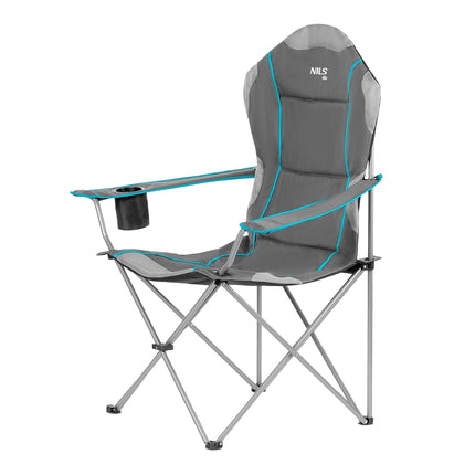 Light Gray Folding Camping Chair, Portable and Durable