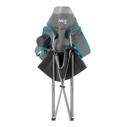 Light Gray Folding Camping Chair, Portable and Durable