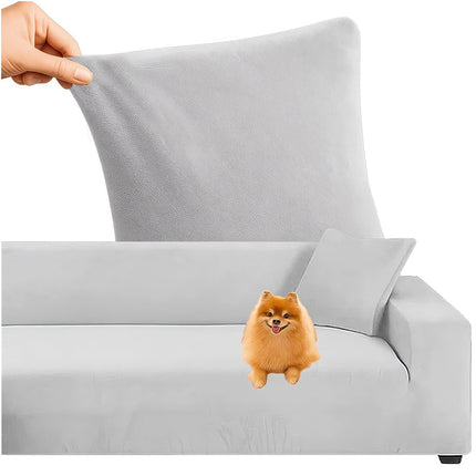 Light Gray Sofa Cover, 145-185cm, Stretch Fabric