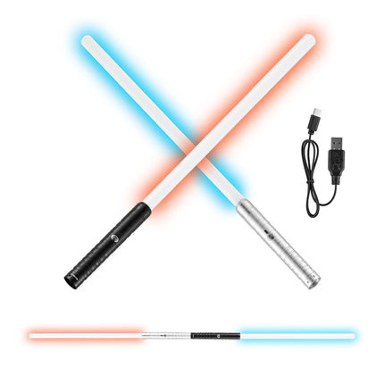 Light Up Sword 2-Pack, Rechargeable RGB, Sound Modes