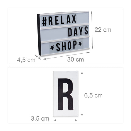 Light box with 3 rows