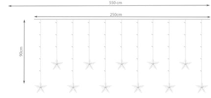 Light curtain 108LED - cold white 31V KŚ11322
