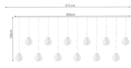 Light curtain 108 LED - multicolor 31V KŚ11345