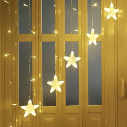 Light curtain 136LED USB warm white KŚ19738
