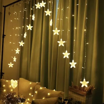 Light curtain 136LED USB warm white KŚ19738