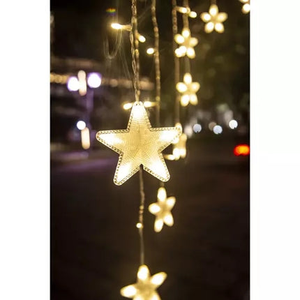 Light curtain 136LED USB warm white KŚ19738