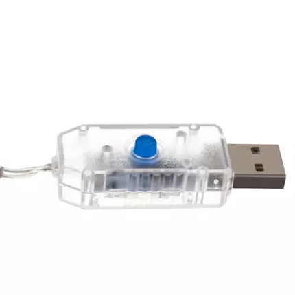 Light curtain 138 LED USB cool white KŚ19744