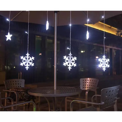 Light curtain 138 LED USB cool white KŚ19744