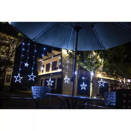 Light curtain 138 LED USB - cool white KŚ19752