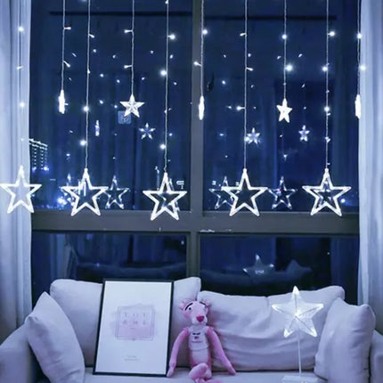 Light curtain 138 LED USB - cool white KŚ19752