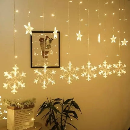 Light curtain 138 LED USB warm white KŚ19746