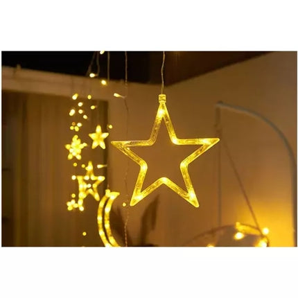 Light curtain 138 LED USB - warm white KŚ19758