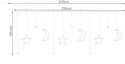 Light curtain 138LED - cold white 31V KŚ11330