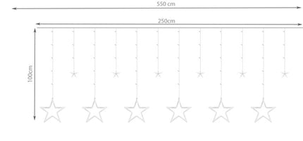 Light curtain 138LED - warm white 31V KŚ11317