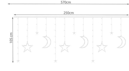 Light curtain 138LED - warm white 31V KŚ11329