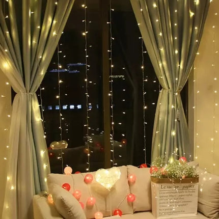 Light curtain 300 LED USB - warm white KŚ19768