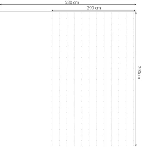 Light curtain 300 LED USB - warm white KŚ19768
