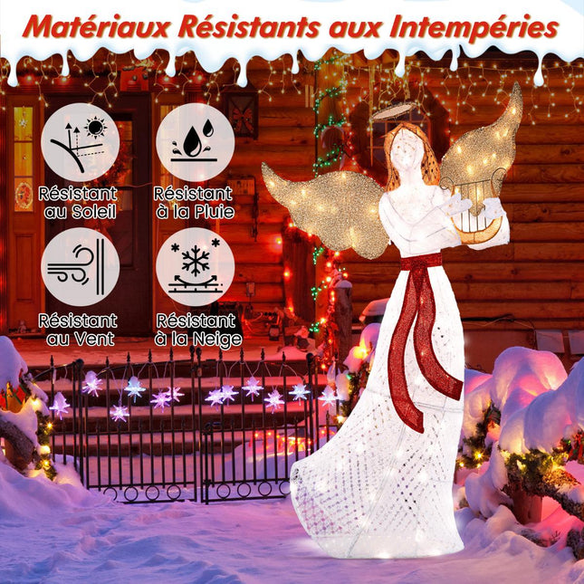 Lighted Christmas Angel, 150cm, 120 LED Warm White